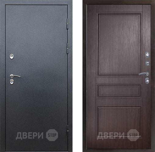 Входная металлическая Дверь Престиж TERMO с терморазрывом Снегирь Серебро Классика Венге в Яхроме