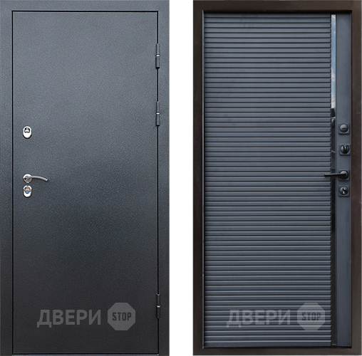 Дверь Престиж TERMO с терморазрывом Снегирь Серебро Porte Черный кварц в Яхроме