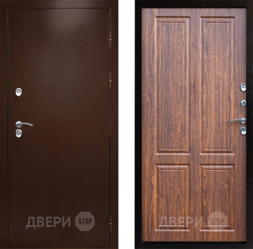 Входная металлическая Дверь Престиж TERMO с терморазрывом Снегирь Медь Премиум Орех светлый в Яхроме