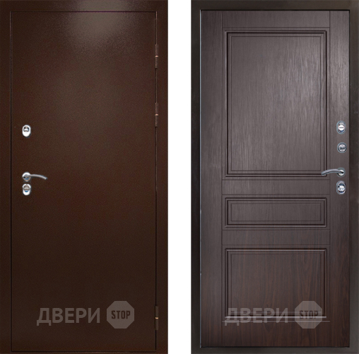 Входная металлическая Дверь Престиж TERMO с терморазрывом Снегирь Медь Классика Венге в Яхроме