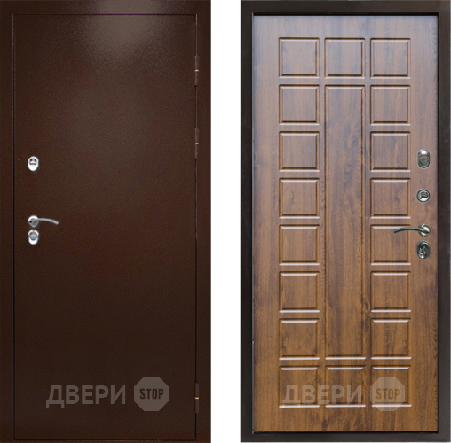 Дверь Престиж TERMO с терморазрывом Снегирь Медь Престиж Дуб в Яхроме