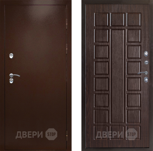 Входная металлическая Дверь Престиж TERMO с терморазрывом Снегирь Медь Престиж Венге в Яхроме