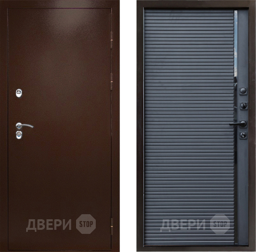 Входная металлическая Дверь Престиж TERMO с терморазрывом Снегирь Медь Porte Черный кварц в Яхроме