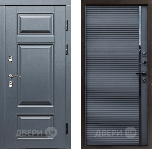 Дверь Престиж TERMO с терморазрывом Премиум Грэй Porte Черный кварц в Яхроме