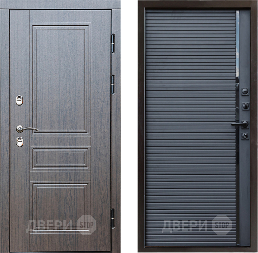 Входная металлическая Дверь Престиж TERMO с терморазрывом Классика Porte Черный кварц в Яхроме