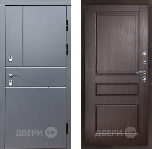Входная металлическая Дверь Престиж TERMO с терморазрывом Горизонт Грэй Классика Венге в Яхроме