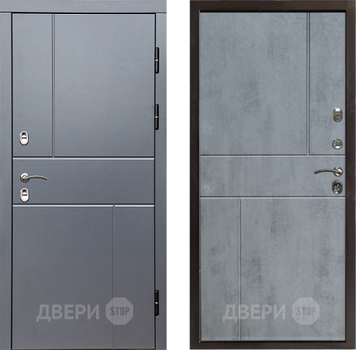 Входная металлическая Дверь Престиж TERMO с терморазрывом Горизонт Грэй Горизонт Бетон темный в Яхроме