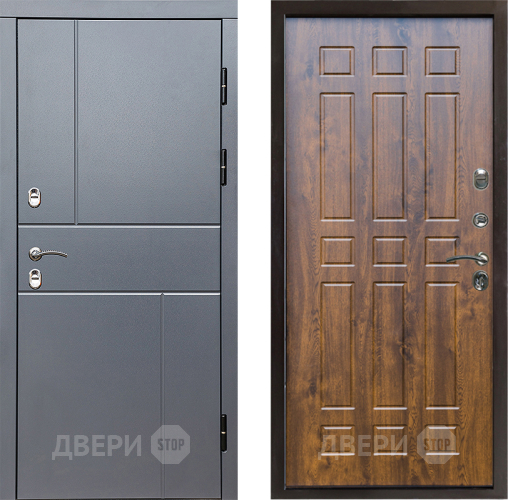 Входная металлическая Дверь Престиж TERMO с терморазрывом Горизонт Грэй Спарта Дуб в Яхроме
