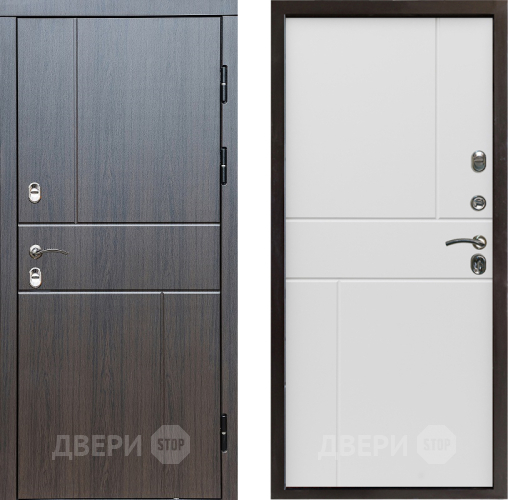Входная металлическая Дверь Престиж TERMO с терморазрывом Горизонт Венге Горизонт Бетон белый в Яхроме