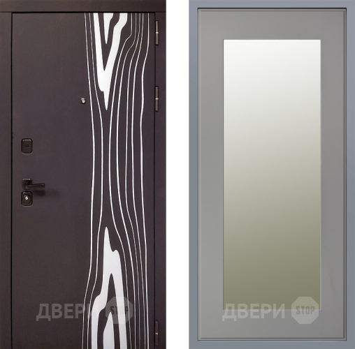 Дверь Заводские двери Леванте Зеркало Модерн Грей софт в Яхроме