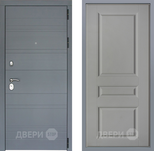 Дверь Заводские двери Лира Софт графит Стокгольм Грей софт в Яхроме