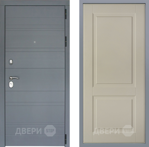 Дверь Заводские двери Лира Софт графит Доррен Шампань в Яхроме