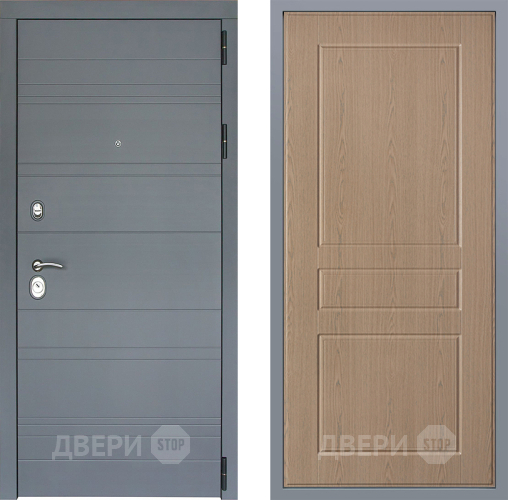 Дверь Заводские двери Лира Софт графит К-2 Беленый дуб в Яхроме