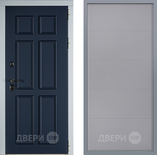 Дверь Заводские двери Стокгольм Тривия Грей софт в Яхроме