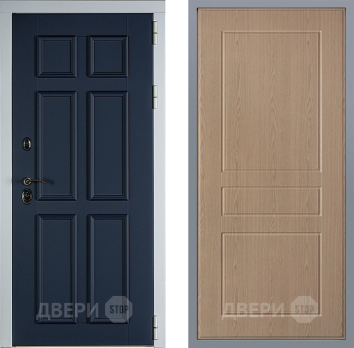 Дверь Заводские двери Стокгольм К-2 Беленый дуб в Яхроме