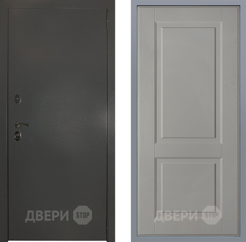 Дверь Заводские двери Эталон 3к антик серебро Доррен Грей софт в Яхроме