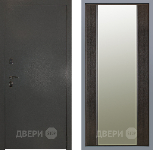Дверь Заводские двери Эталон 3к антик серебро Зеркало Макси Венге в Яхроме