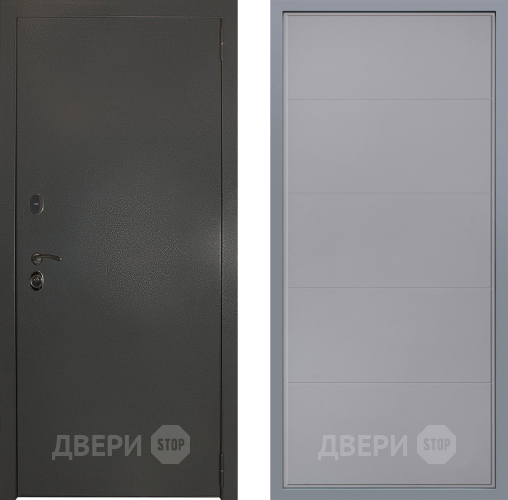 Дверь Заводские двери Эталон 3к антик серебро Тривия Грей софт в Яхроме