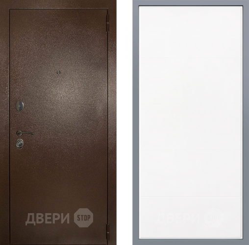Дверь Заводские двери Эталон 3к антик медь Тривия Белый софт в Яхроме
