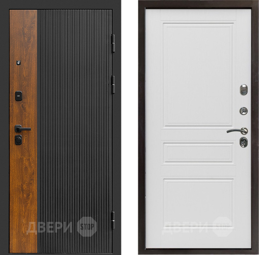 Входная металлическая Дверь Престиж Prestizh Классика Лиственница белая в Яхроме