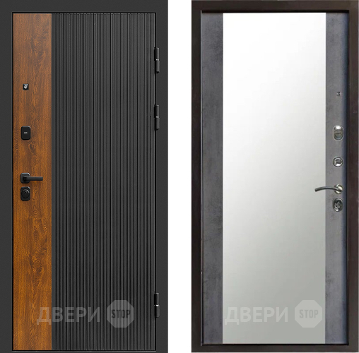 Дверь Престиж Prestizh Зеркало Бетон темный в Яхроме