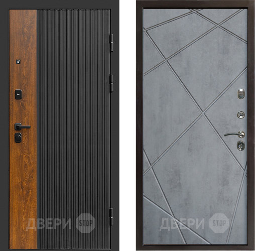 Дверь Престиж Prestizh Лучи Бетон темный в Яхроме