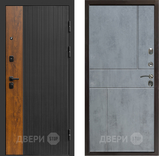 Входная металлическая Дверь Престиж Prestizh Горизонт Бетон темный в Яхроме