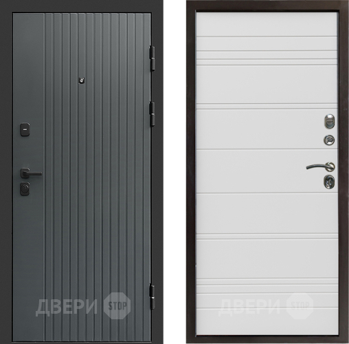 Входная металлическая Дверь Престиж Tvist Grey Line Белый в Яхроме