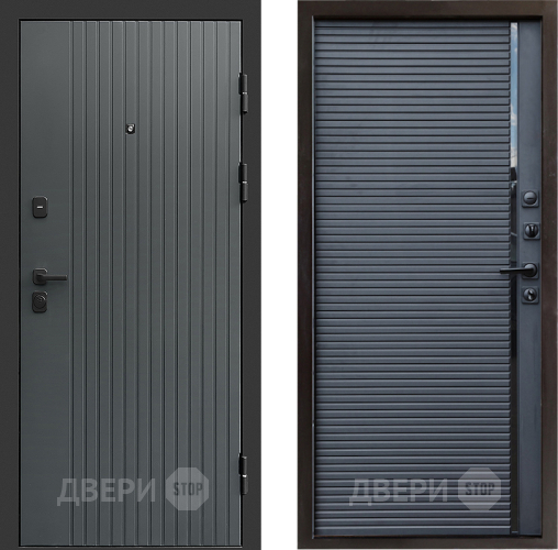 Входная металлическая Дверь Престиж Tvist Grey Porte Черный кварц в Яхроме