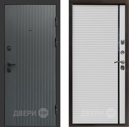 Входная металлическая Дверь Престиж Tvist Grey Porte Белый в Яхроме