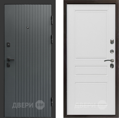 Входная металлическая Дверь Престиж Tvist Grey Классика Лиственница белая в Яхроме