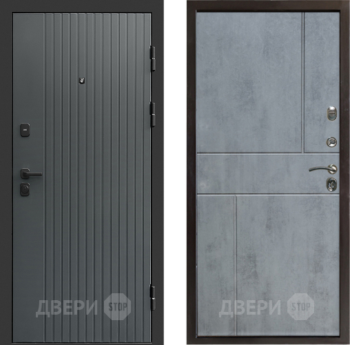 Дверь Престиж Tvist Grey Горизонт Бетон темный в Яхроме