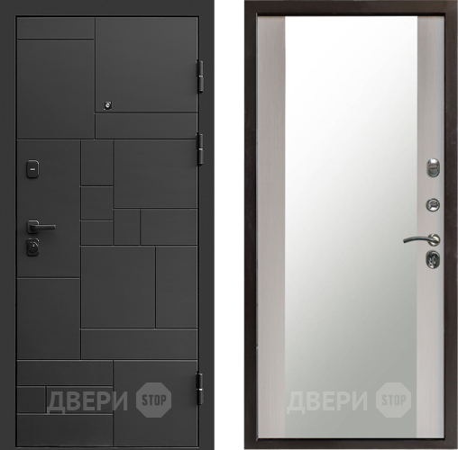 Дверь Престиж Kvadro Зеркало Лиственница белая в Яхроме
