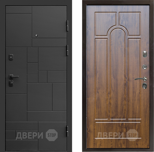 Входная металлическая Дверь Престиж Kvadro Арка Дуб в Яхроме