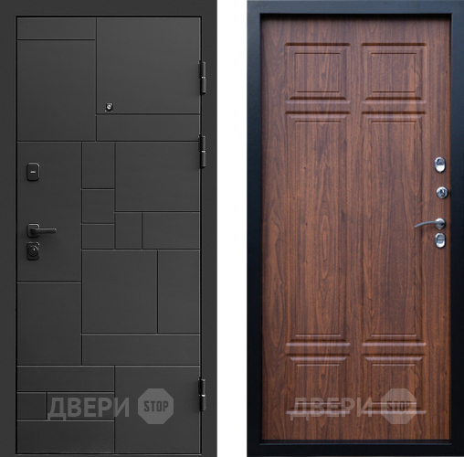 Дверь Престиж Kvadro Премиум Орех темный в Яхроме