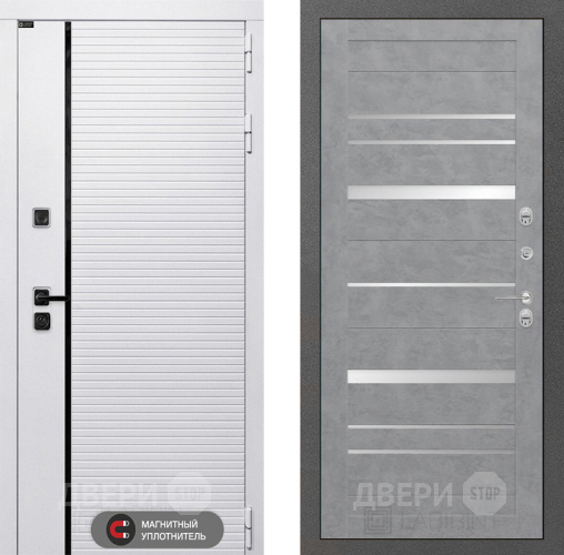 Входная металлическая Дверь Лабиринт (LABIRINT) Royal 20 Бетон светлый в Яхроме