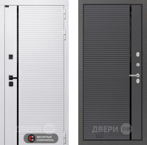 Входная металлическая Дверь Лабиринт (LABIRINT) Royal 22 Графит софт в Яхроме