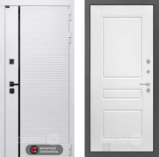 Дверь Лабиринт (LABIRINT) Royal 03 Белый софт в Яхроме