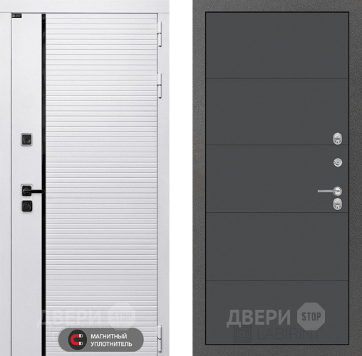 Дверь Лабиринт (LABIRINT) Royal 13 Графит софт в Яхроме