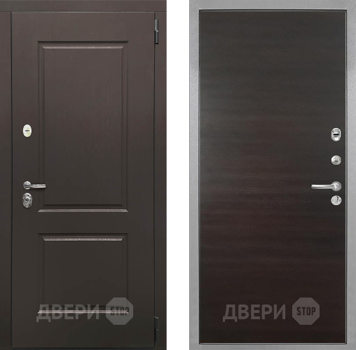 Входная металлическая Дверь Интекрон (INTECRON) Кампо Гладкая Эковенге поперечный в Яхроме