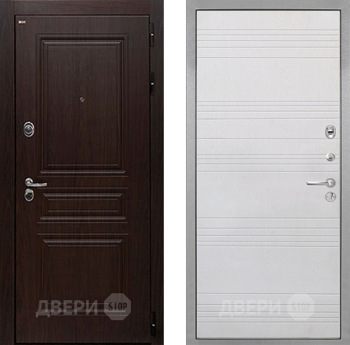 Дверь Интекрон (INTECRON) Брайтон Тиковое Дерево ФЛ-316 Белый ясень в Яхроме