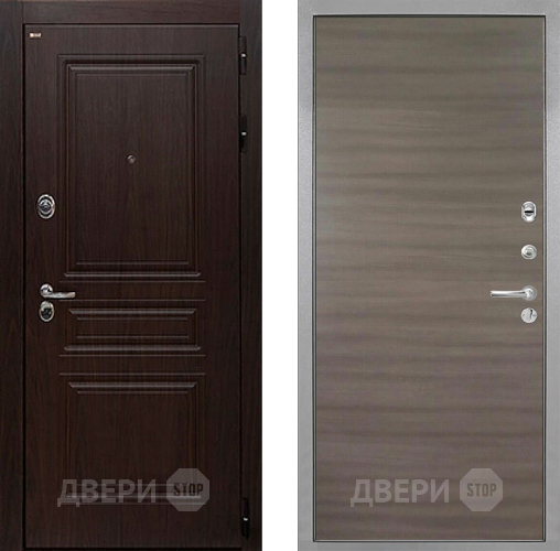 Дверь Интекрон (INTECRON) Брайтон Тиковое Дерево Гладкая Дуб тоскано поперечный в Яхроме