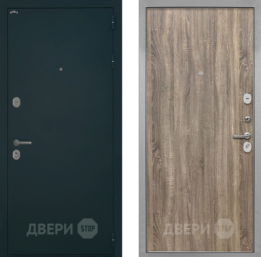 Входная металлическая Дверь Интекрон (INTECRON) Греция Гладкая Дуб турин в Яхроме