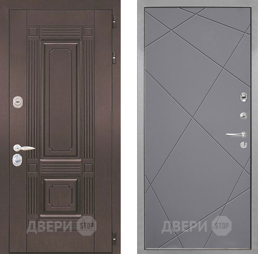 Входная металлическая Дверь Интекрон (INTECRON) Италия Лучи-М Графит софт в Яхроме