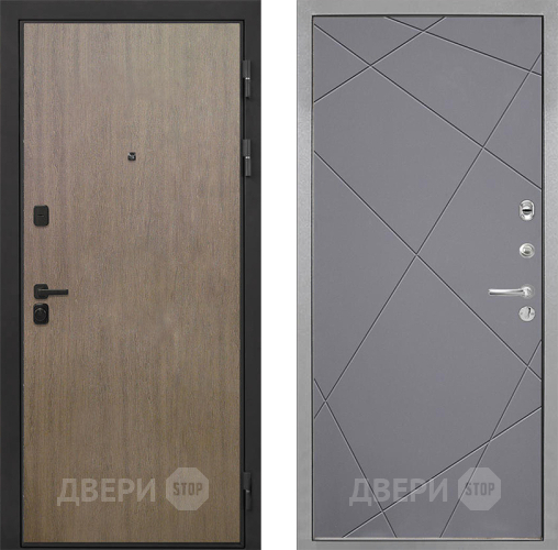 Дверь Интекрон (INTECRON) Профит Black Венге Коричневый Лучи-М Графит софт в Яхроме