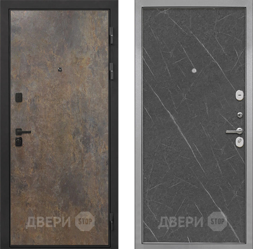 Дверь Интекрон (INTECRON) Профит Black Гранж Гладкая Гранит лава оникс в Яхроме