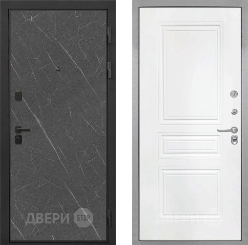 Дверь Интекрон (INTECRON) Профит Black Гранит Лава Оникс ФЛ-243 Белый матовый в Яхроме