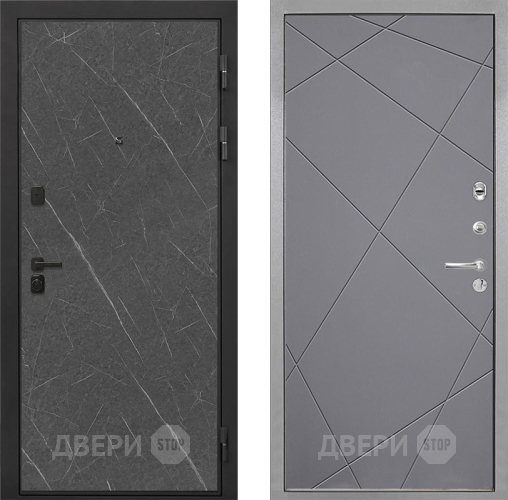 Входная металлическая Дверь Интекрон (INTECRON) Профит Black Гранит Лава Оникс Лучи-М Графит софт в Яхроме