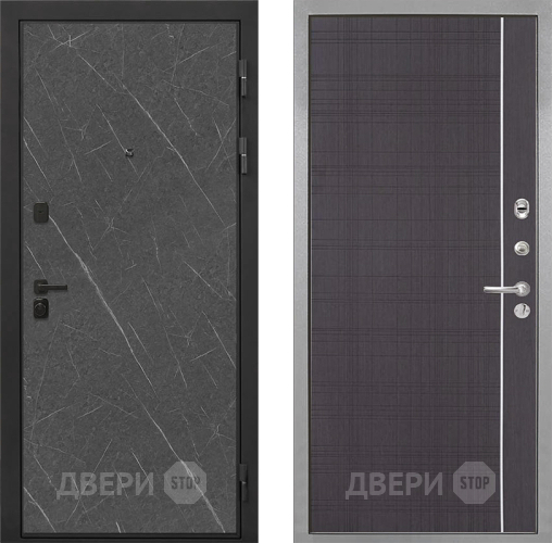 Входная металлическая Дверь Интекрон (INTECRON) Профит Black Гранит Лава Оникс В-07 с молдингом Венге в Яхроме
