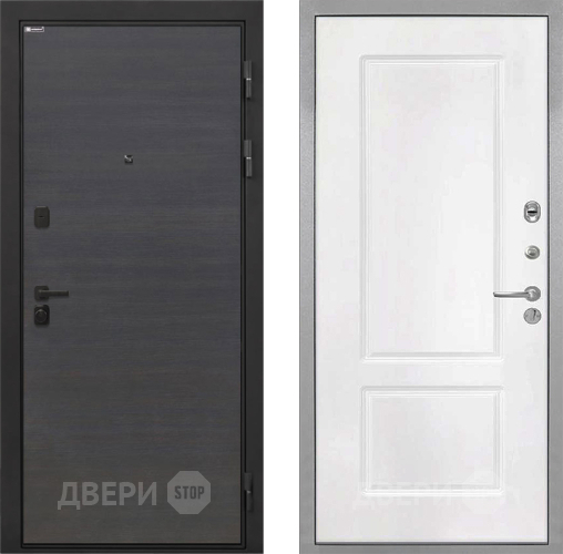 Дверь Интекрон (INTECRON) Профит Black Эковенге КВ-2 Белый матовый в Яхроме
